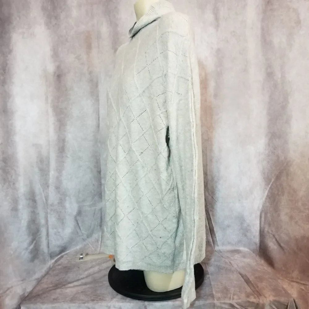 Caslon Grey Diamond Print‎ Sweater Size XXL